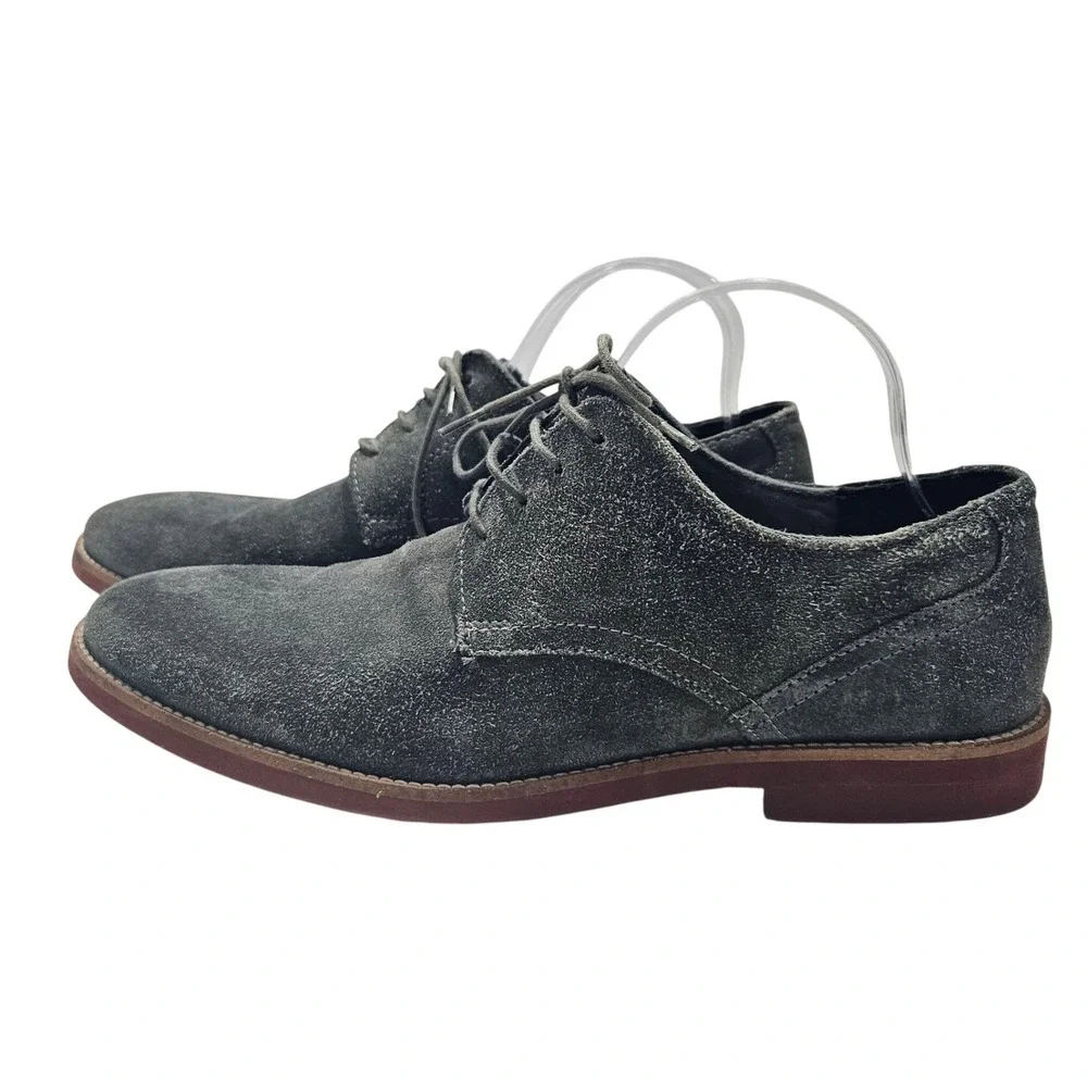 Unlisted Kenneth Cole‎ Production Men's Dark Grey Suede Dress Shoes Size 11